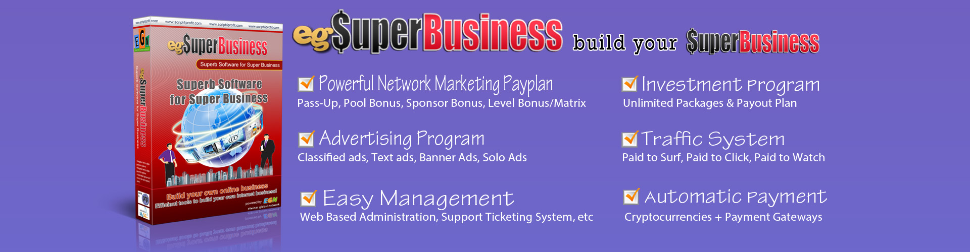 egSuperBusiness is a Superb Software for your Super Business!